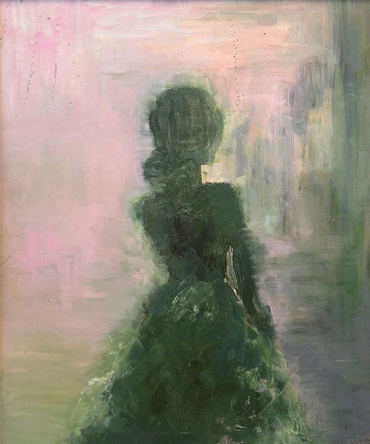 Not Enough © Laura Scorey, Oil, 36x30 in, Framed Dimensions 37.5 X 31.5 inches