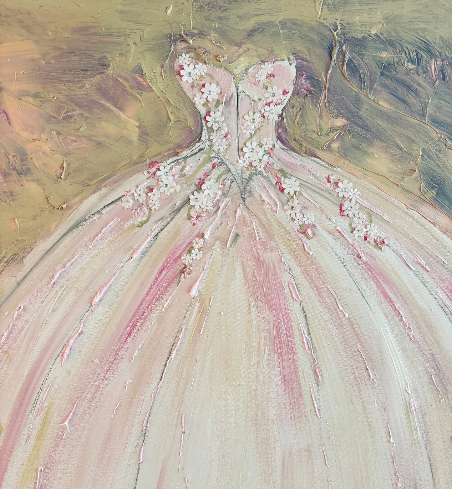 Cherry Blossoms © Bonny Burbank Shuptrine, 36 X 36 inches