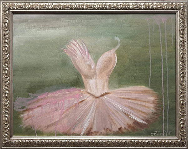 Feathers © Laura Scorey, Oil, 25 x 18, Framed Dimensions 27.5 x 21.5 inches