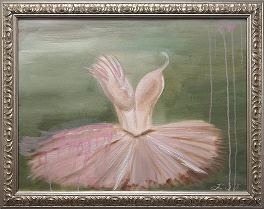 Feathers © Laura Scorey, Oil, 25 x 18, Framed Dimensions 27.5 x 21.5 inches