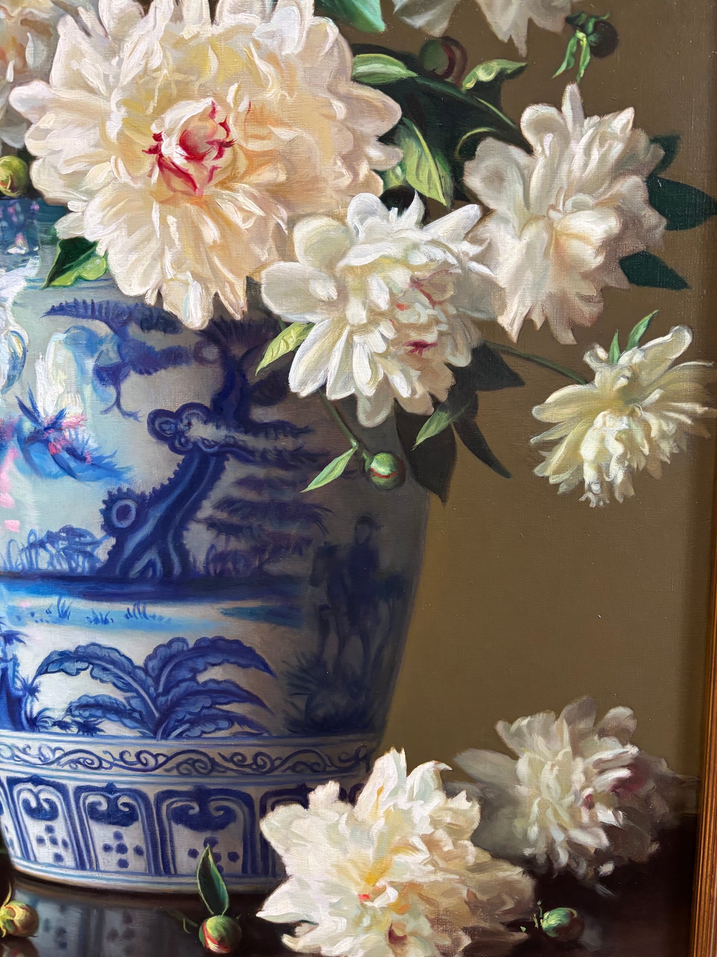 Shades of Cream, Blue, and Carmine by Evan Wilson