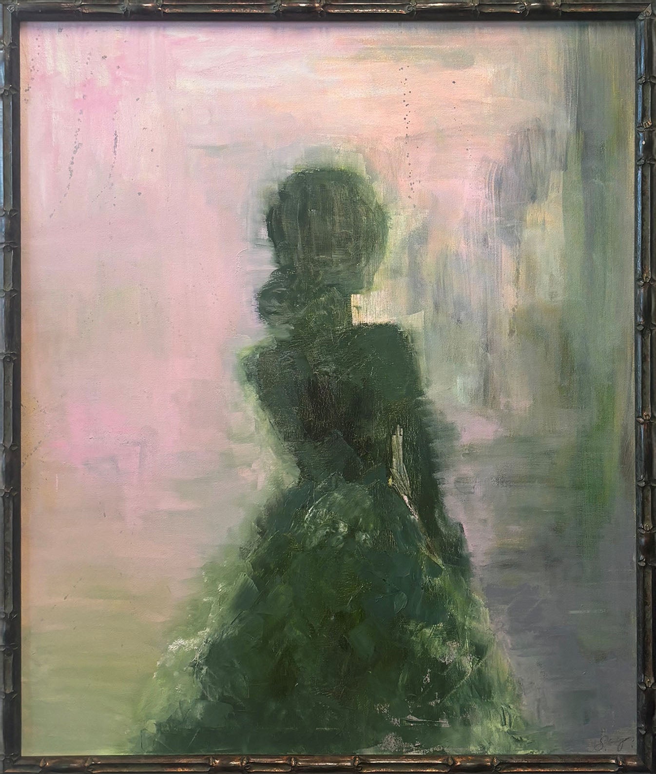 Not Enough © Laura Scorey, Oil, 36x30 in, Framed Dimensions 37.5 X 31.5 inches