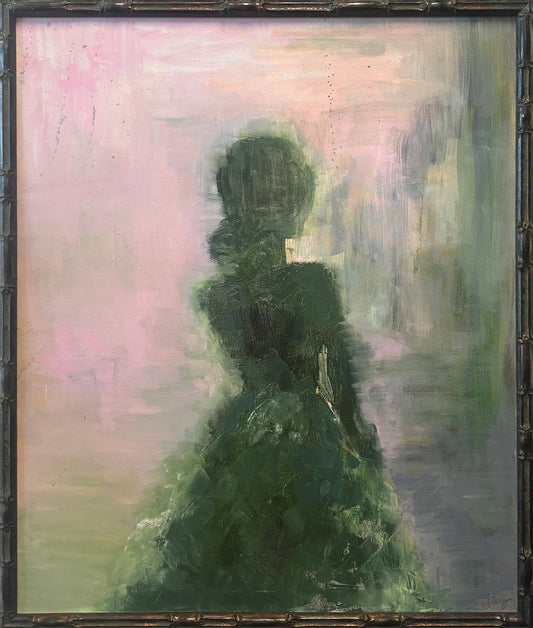 Not Enough © Laura Scorey, Oil, 36x30 in, Framed Dimensions 37.5 X 31.5 inches
