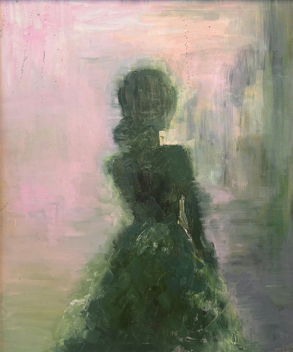 Not Enough © Laura Scorey, Oil, 36x30 in, Framed Dimensions 37.5 X 31.5 inches