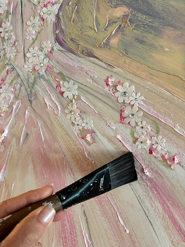 Cherry Blossoms © Bonny Burbank Shuptrine, 36 X 36 inches