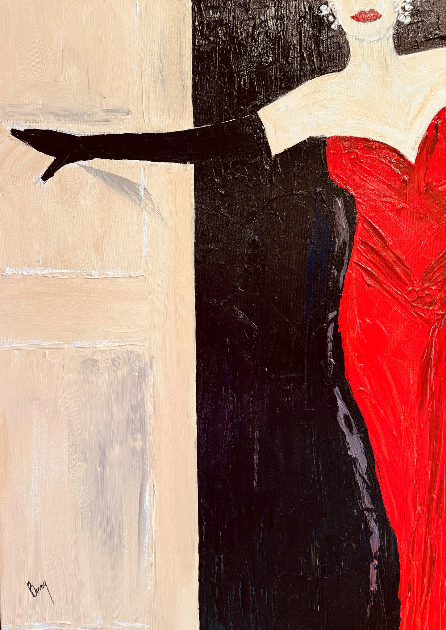 Saturday Night © Bonny Burbank Shuptrine, 36 X 24 inches