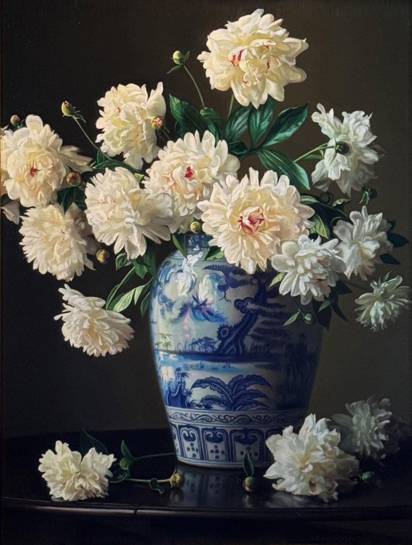 Shades of Cream, Blue, and Carmine by Evan Wilson