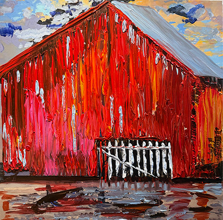 The Boathouse © Bonny Burbank Shuptrine, 30 X 30 inches